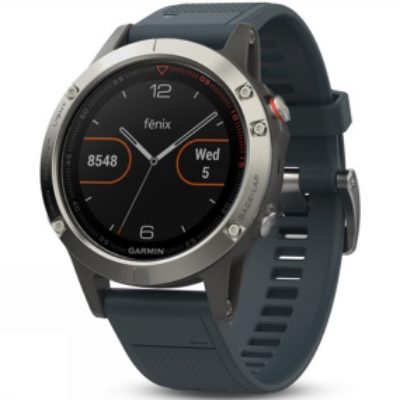Garmin Fenix 5 Multisport GPS Watch Silver/Granite Blue Garmin Fenix 5 Multisport GPS Watch Silver/Granite Blue